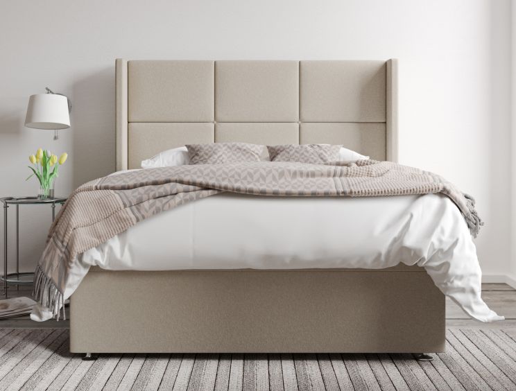 Jane Ottoman Double Arran Natural Headboard & Base Only