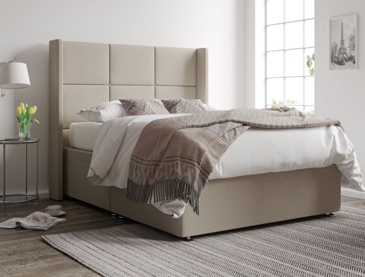 Jane Ottoman Super King Size Arran Natural Headboard & Base Only