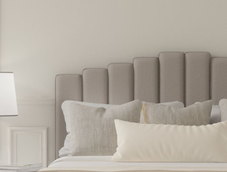 Quinn Arran Natural Upholstered Strutted King Size Headboard Only