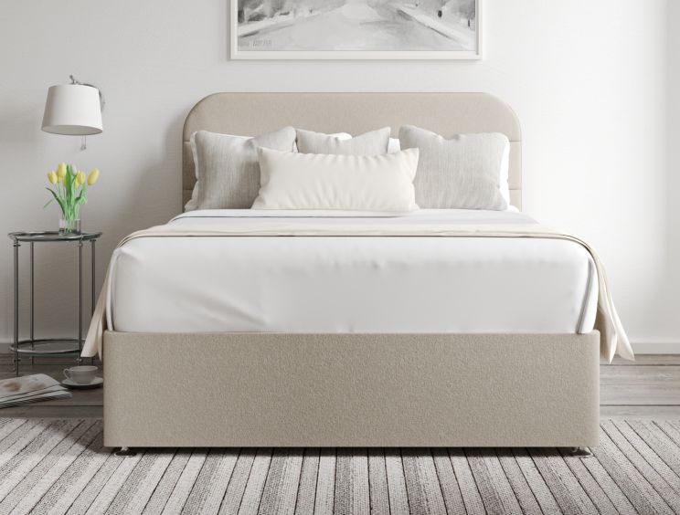 Makayla Classic Non Storage Arran Natural Double Base and Headboard Only