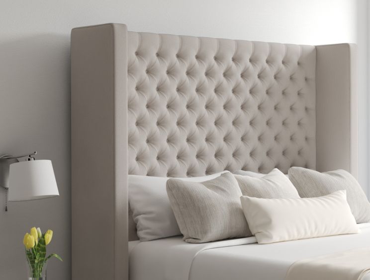 Emma Ottoman Double Arran Natural Headboard & Base