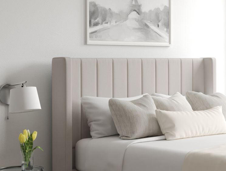 Aurelia Ottoman Double Arran Natural Headboard & Base
