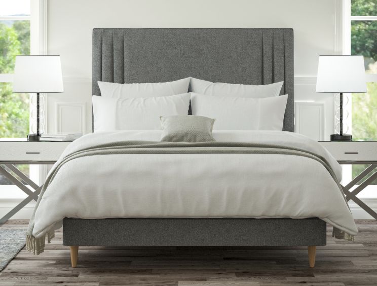 Faith Arran Pebble Double Classic Shallow Base and Headboard