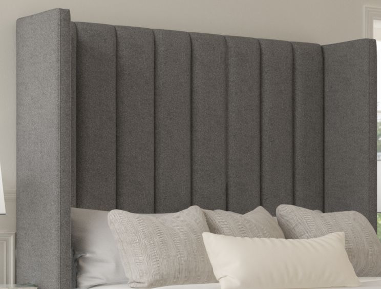 Lola Classic Non Storage Arran Pebble King Size Base and Headboard