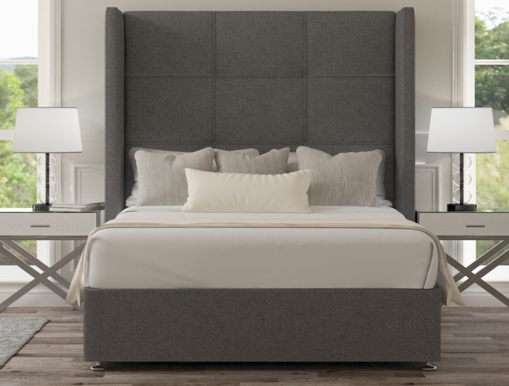 Oaklyn Classic Non Storage Arran Pebble King Size Base and Headboard