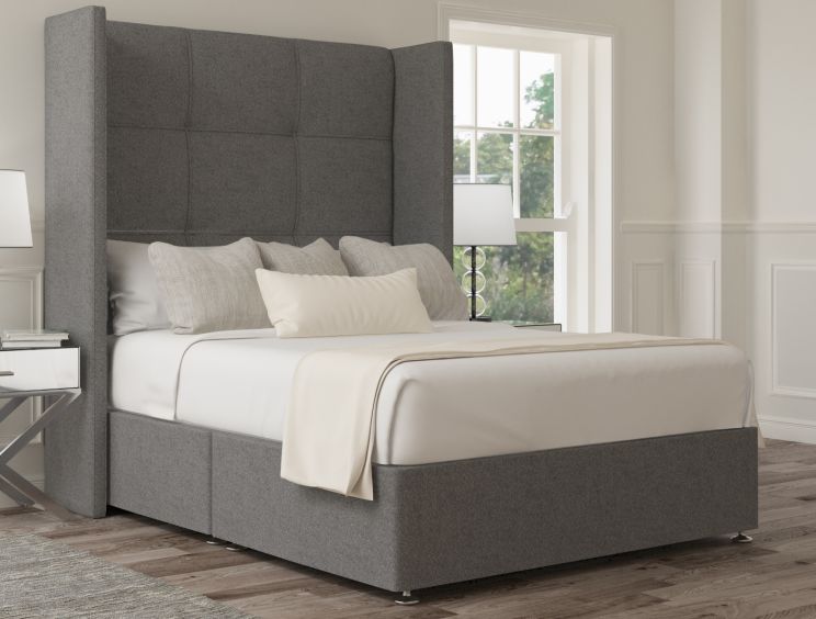 Oaklyn Classic Non Storage Arran Pebble Super King Size Base and Headboard