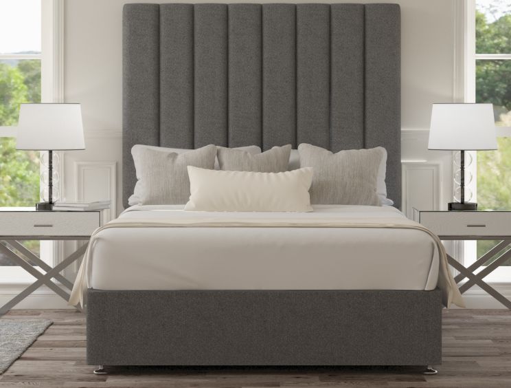 Esme Classic Non Storage Arran Pebble Super King Size Base and Headboard
