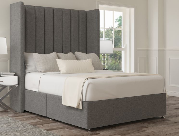 Lola Classic Non Storage Arran Pebble Super King Size Base and Headboard