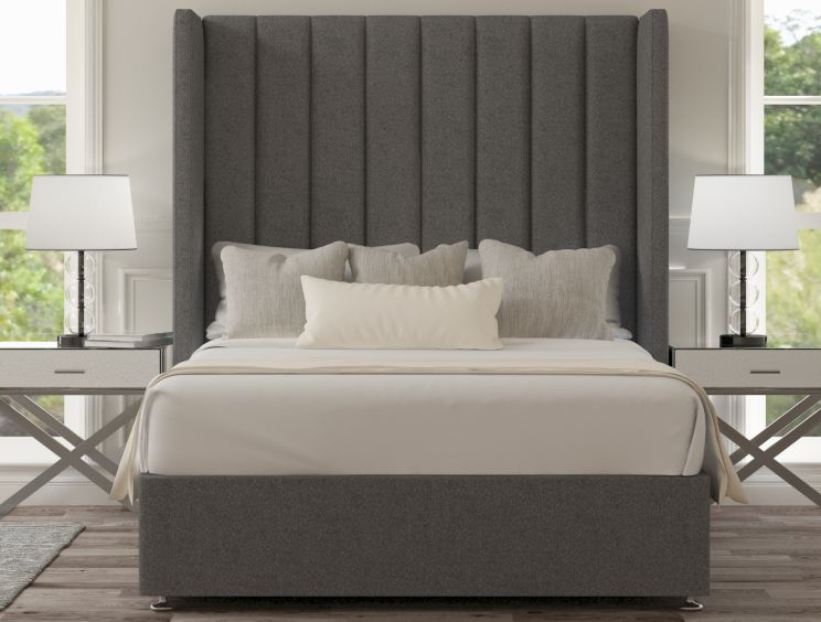 Lola Classic Non Storage Arran Pebble King Size Base and Headboard