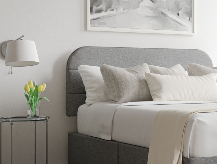 Makayla Arran Pebble Upholstered Super King Size Headboard Only