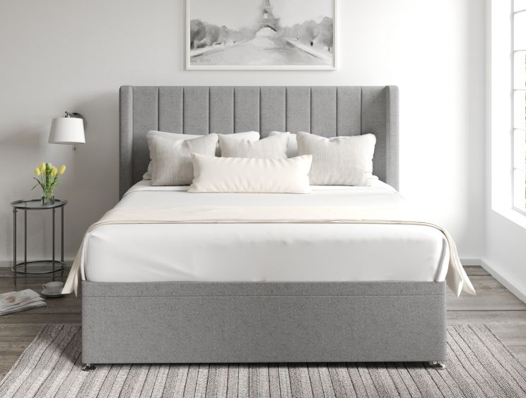 Aurelia Ottoman Super King Size Arran Pebble Headboard & Base