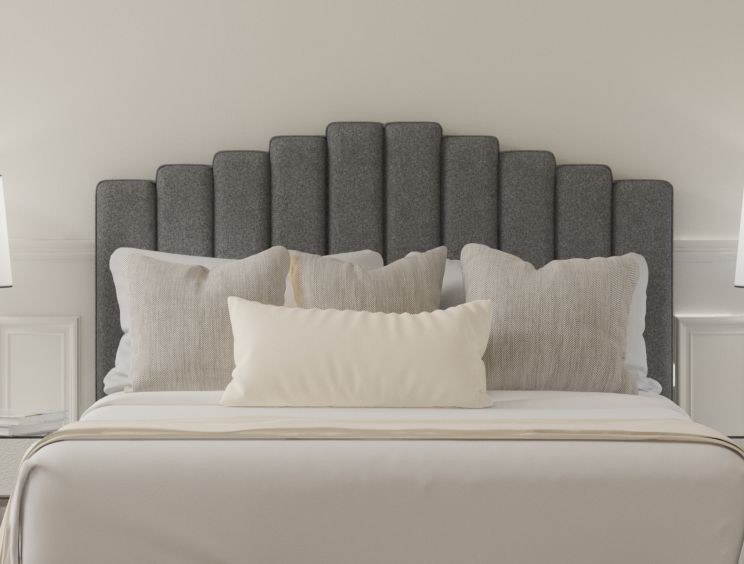 Quinn Arran Pebble Upholstered Strutted Super King Size Headboard Only