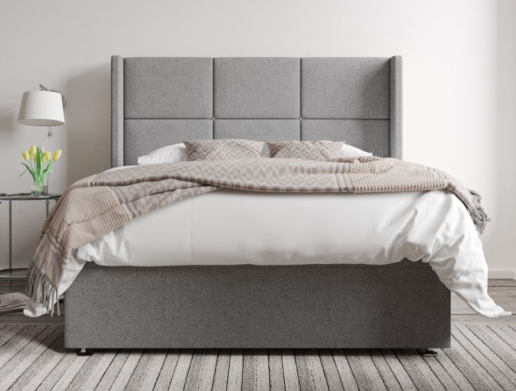 Jane Ottoman Double Arran Pebble Headboard & Base Only