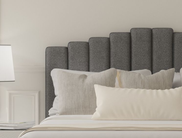 Quinn Arran Pebble Upholstered Strutted Double Size Headboard Only