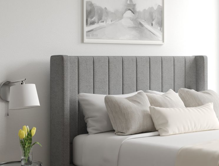Aurelia Ottoman King Size Arran Pebble Headboard & Base