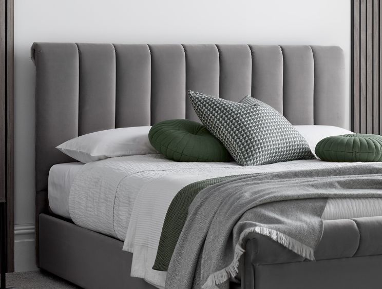 Black online upholstered ottoman