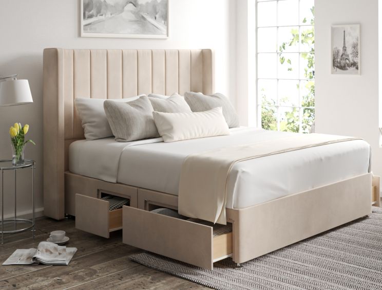 Aurelia Classic 4Drw Continental Double Opulence Stone Headboard & Base