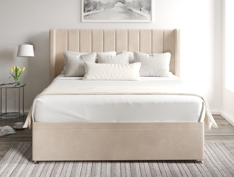 Aurelia Ottoman Double Opulence Stone Headboard & Base