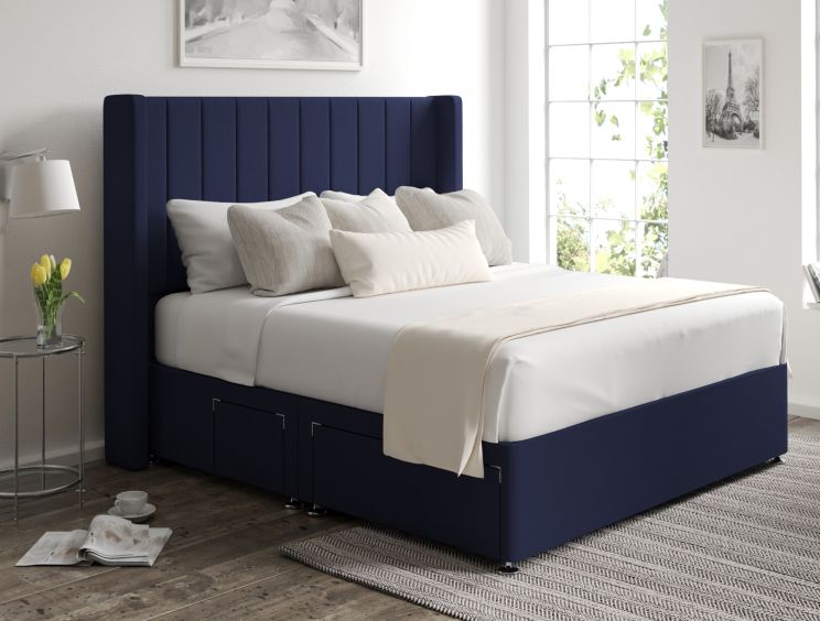 Aurelia Classic 4Drw Continental King Size Hugo Royal Headboard & Base