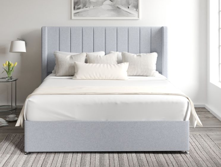 Aurelia Classic 4Drw Continental King Size Gouache Eau De Nil Headboard & Base