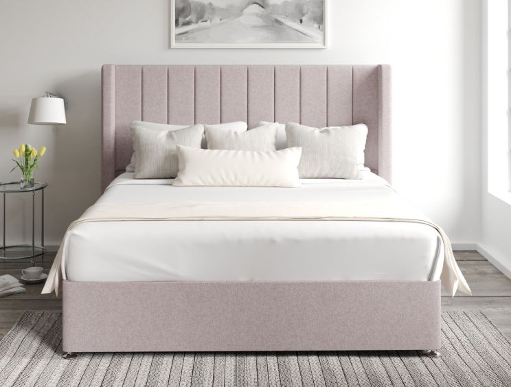 Aurelia Classic 4Drw Continental King Size Gouache Raspberry Headboard & Base