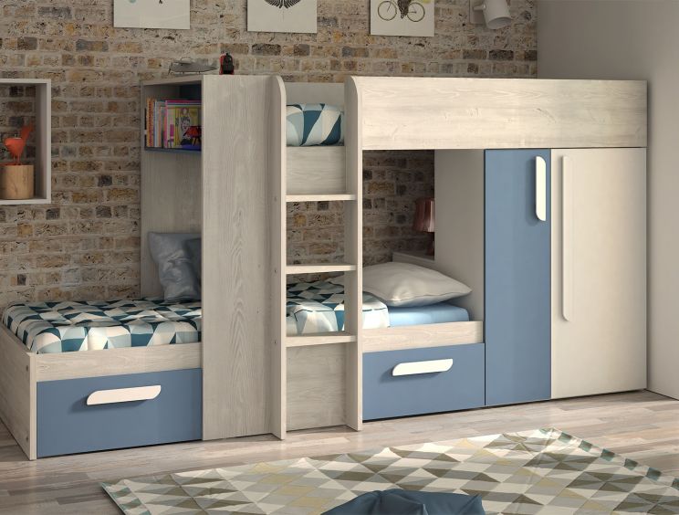 Barca Blue Bunkbed Bed Frame