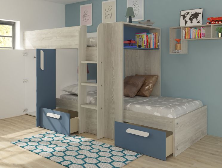 Barca Blue Bunkbed Bed Frame