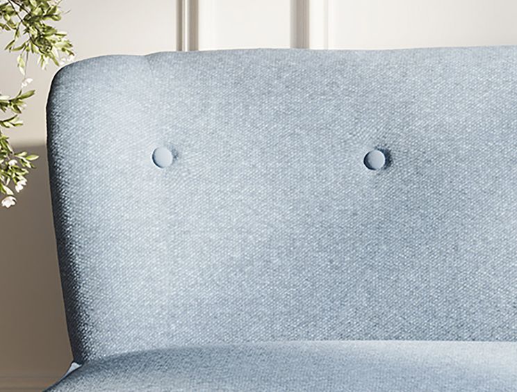 Blyth Cornflower Blue 2 Seater Upholstered Sofa