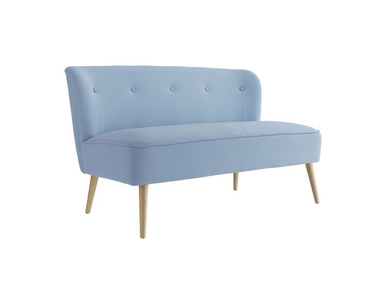 Blyth Cornflower Blue 2 Seater Upholstered Sofa