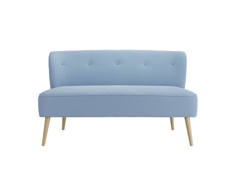 Blyth Cornflower Blue 2 Seater Upholstered Sofa