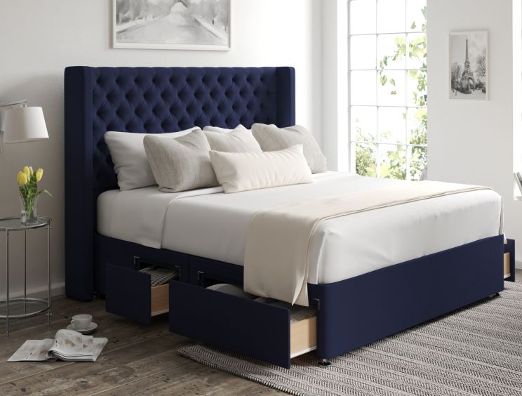 Bella Classic 4Drw Continental Double Hugo Royal Headboard & Base