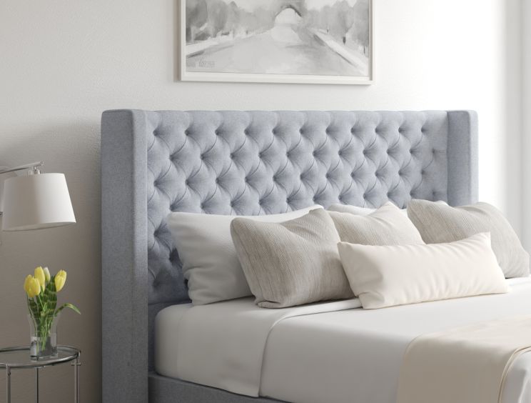 Bella Classic 4Drw Continental Double Gouache Eau De Nil Headboard & Base