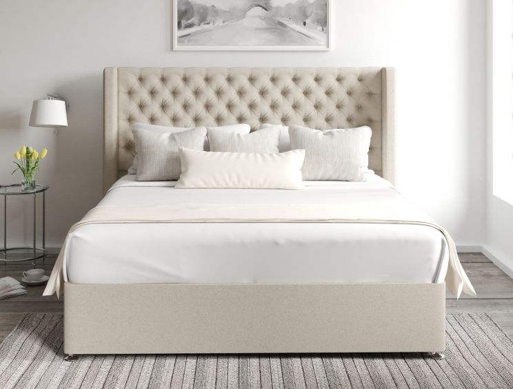 Bella Classic 4Drw Continental King Size Trebla Stone Headboard & Base