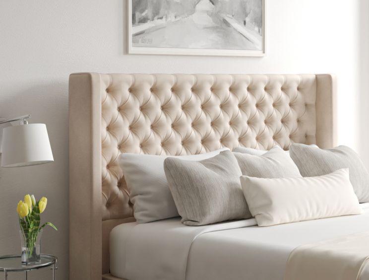 Bella Classic 4Drw Continental King Size Opulence Stone Headboard & Base