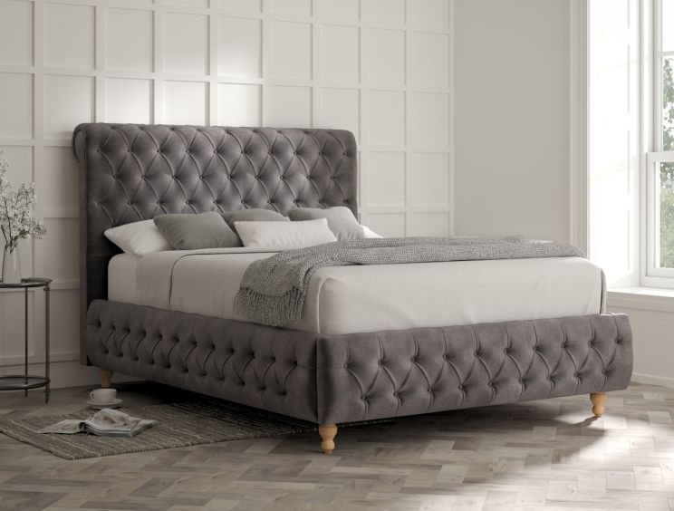 Billy Upholstered Bed Frame - Super King Size Bed Frame Only - Savannah Armour
