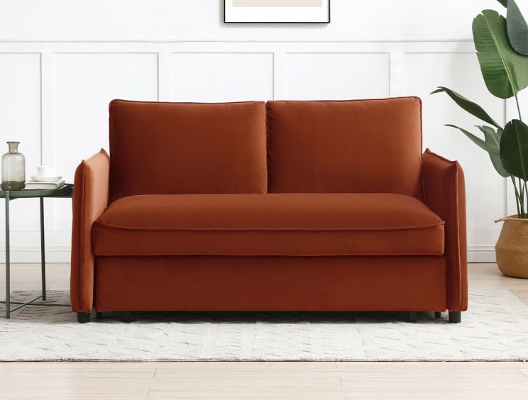 Coniston Burnt Orange 2 Seater Sofa Bed
