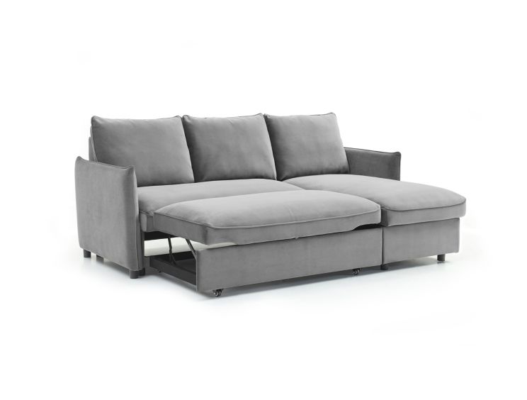 Coniston Grey Corner Sofa Bed time4sleep
