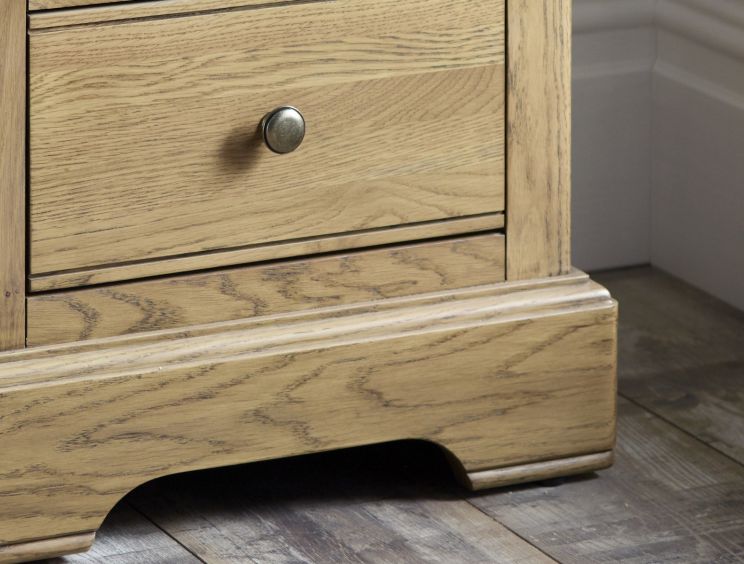 Bordeaux Oak 2 Drawer Bedside Only