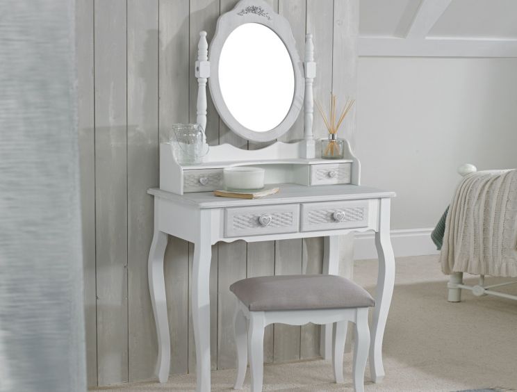 Brittany White/Grey Dressing Table