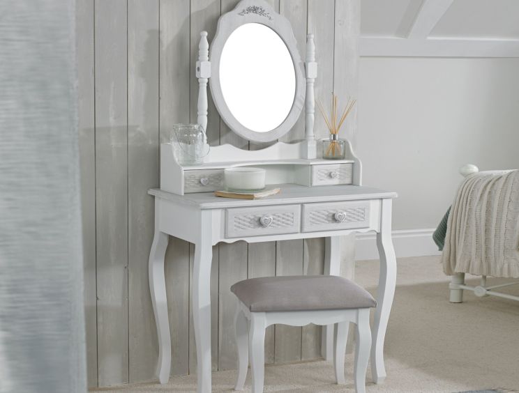 Brittany White/Grey Dressing Table Only