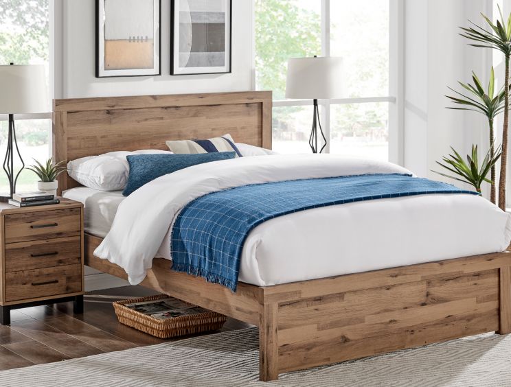 Brookes Wooden Bed Frame - Double Bed Frame Only