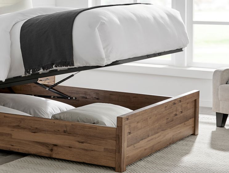 Brookes Wooden Ottoman Storage Bed - Double Ottoman Only