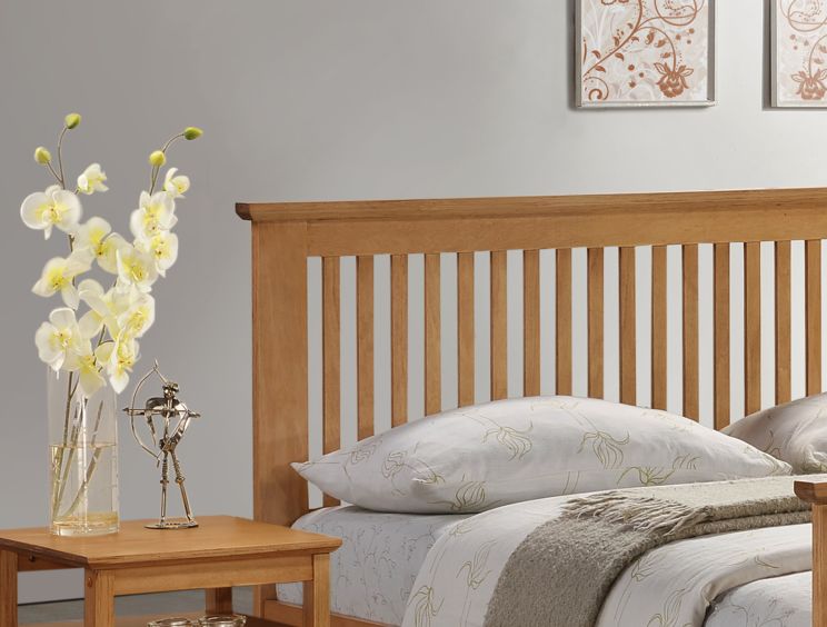 Harmony Buckingham Oak Finish Single Bed Frame Only