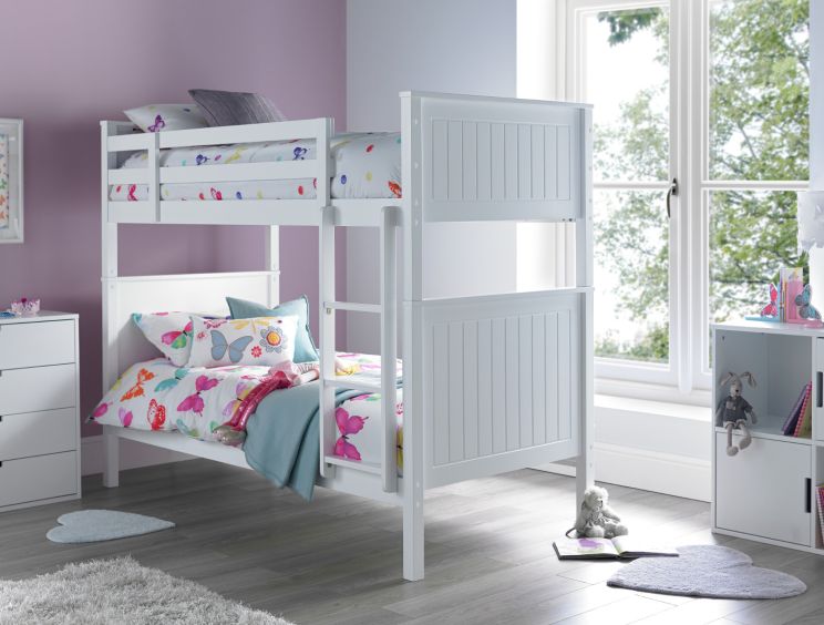 New England White Bunk Bed Frame Only