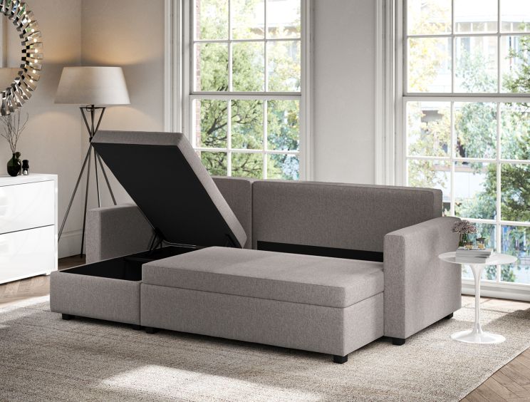Sofa with sale ottoman storage