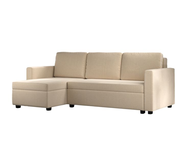 Cagliari Corner Ottoman Linear Natural Sofa Bed