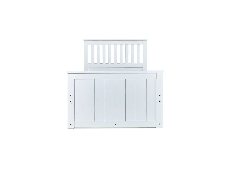 Captain White 3 Drawer Wooden Single Storage Bed