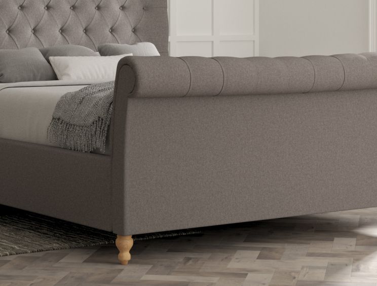Cavendish Shetland Mercury Upholstered Compact Double Sleigh Bed Only