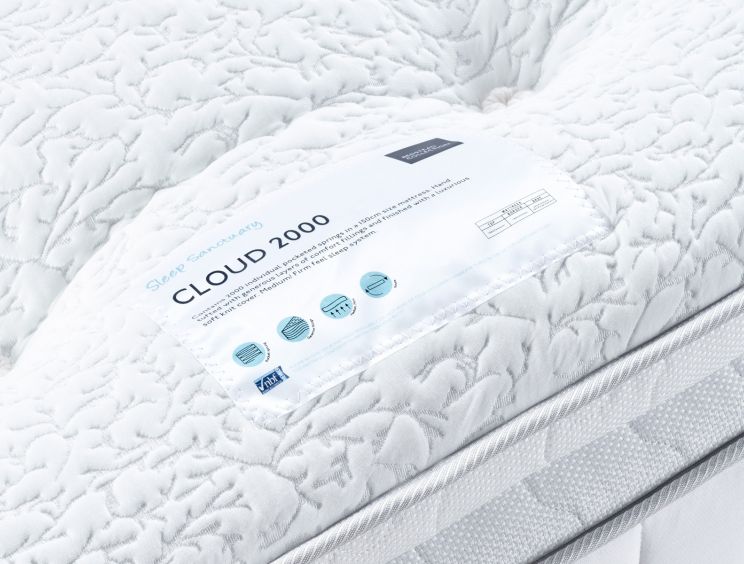 Cloud 2000 Pillow Top Super King Size Mattress