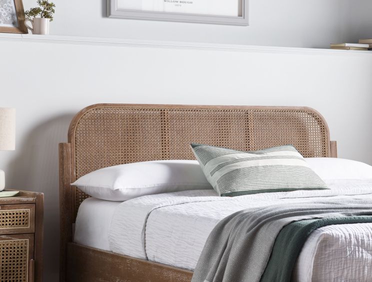 Cane back top bed frame